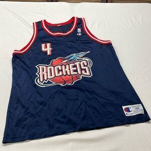 NBA Rockets Charles Barkley 4 Champion Jersey Size 48